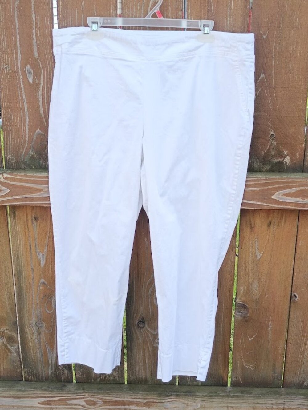 Rachel Zoe White Crop Pants Sz. 18W NWT